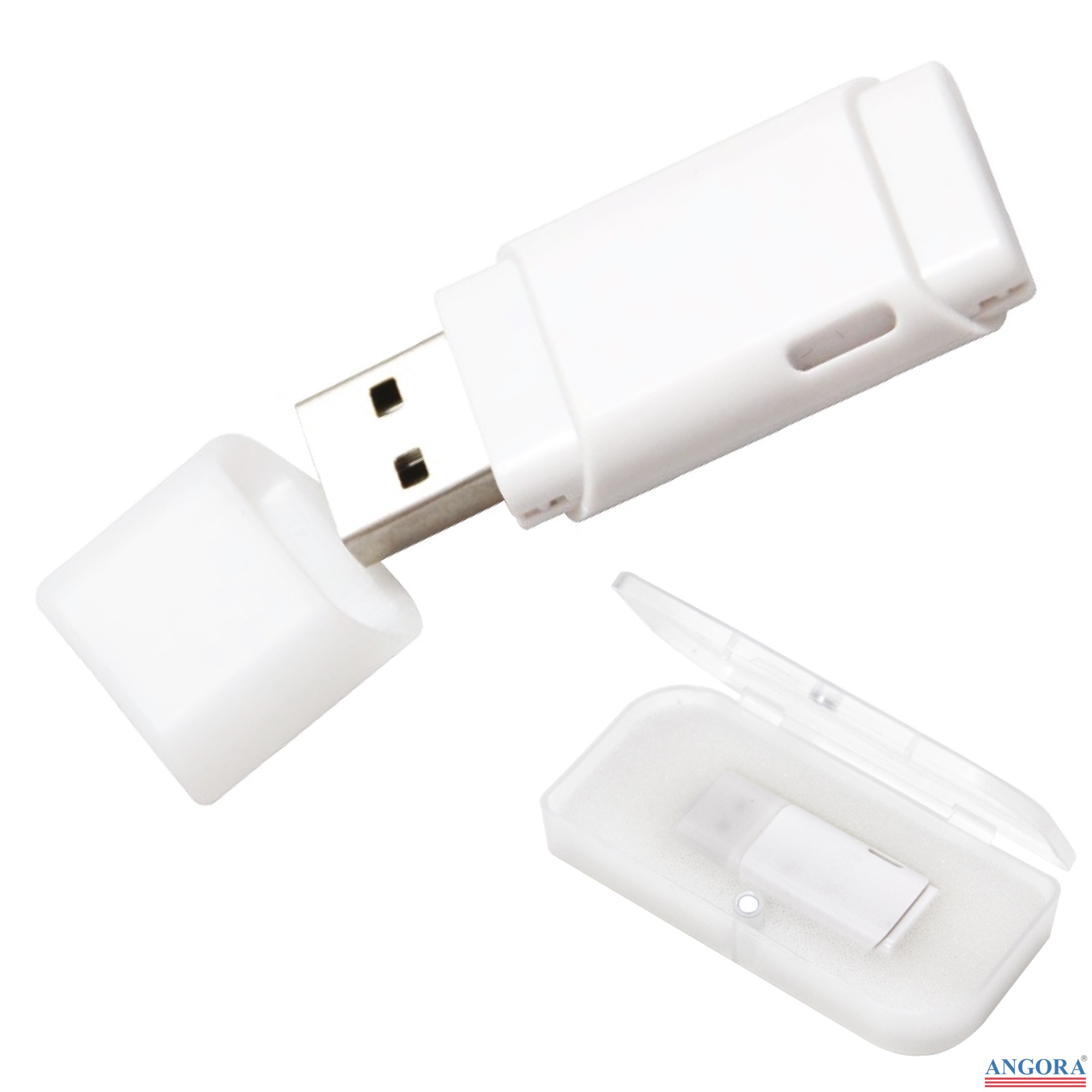 UYGUR BEYAZ PLASTİK USB BELLEK (32 GB)
