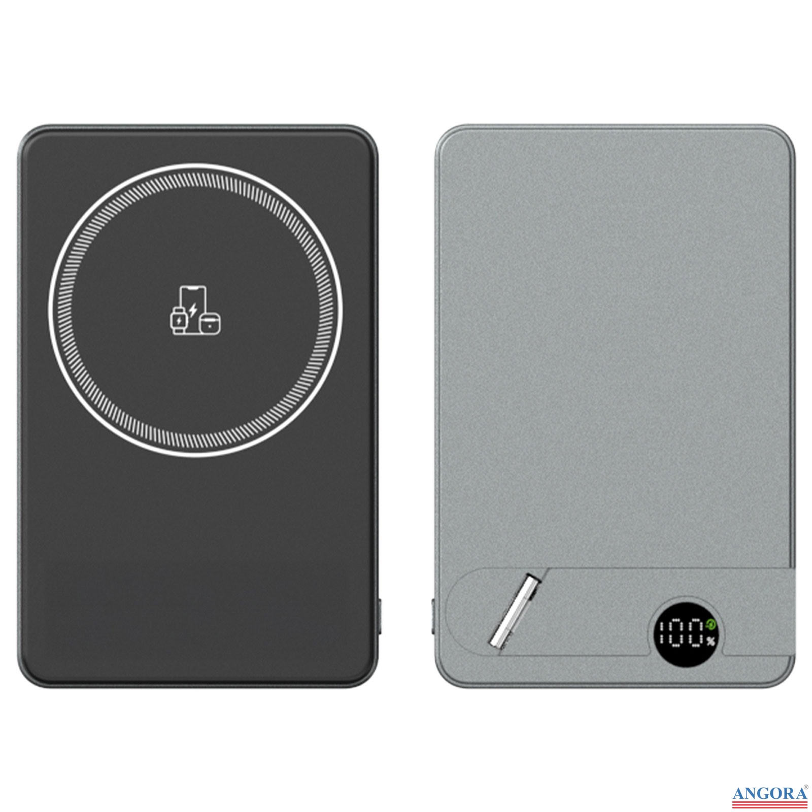 KİLYOS 10.000 MAH SİYAH MAGSAFE  ve  WIRELESS STANDLI POWERBANK