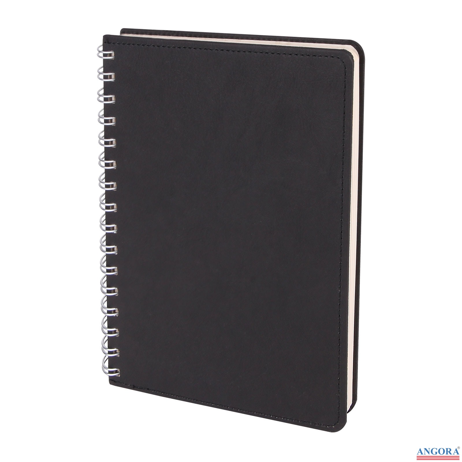BATIKENT SİYAH SPİRALLİ TARİHSİZ DEFTER (15X21 CM)