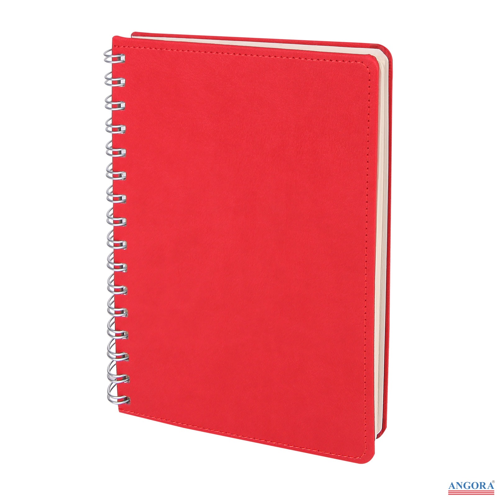 BATIKENT KIRMIZI SPİRALLİ TARİHSİZ DEFTER (15X21 CM)