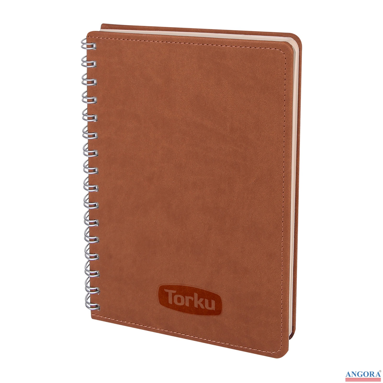 BATIKENT KAHVERENGİ SPİRALLİ TARİHSİZ DEFTER (15X21 CM)