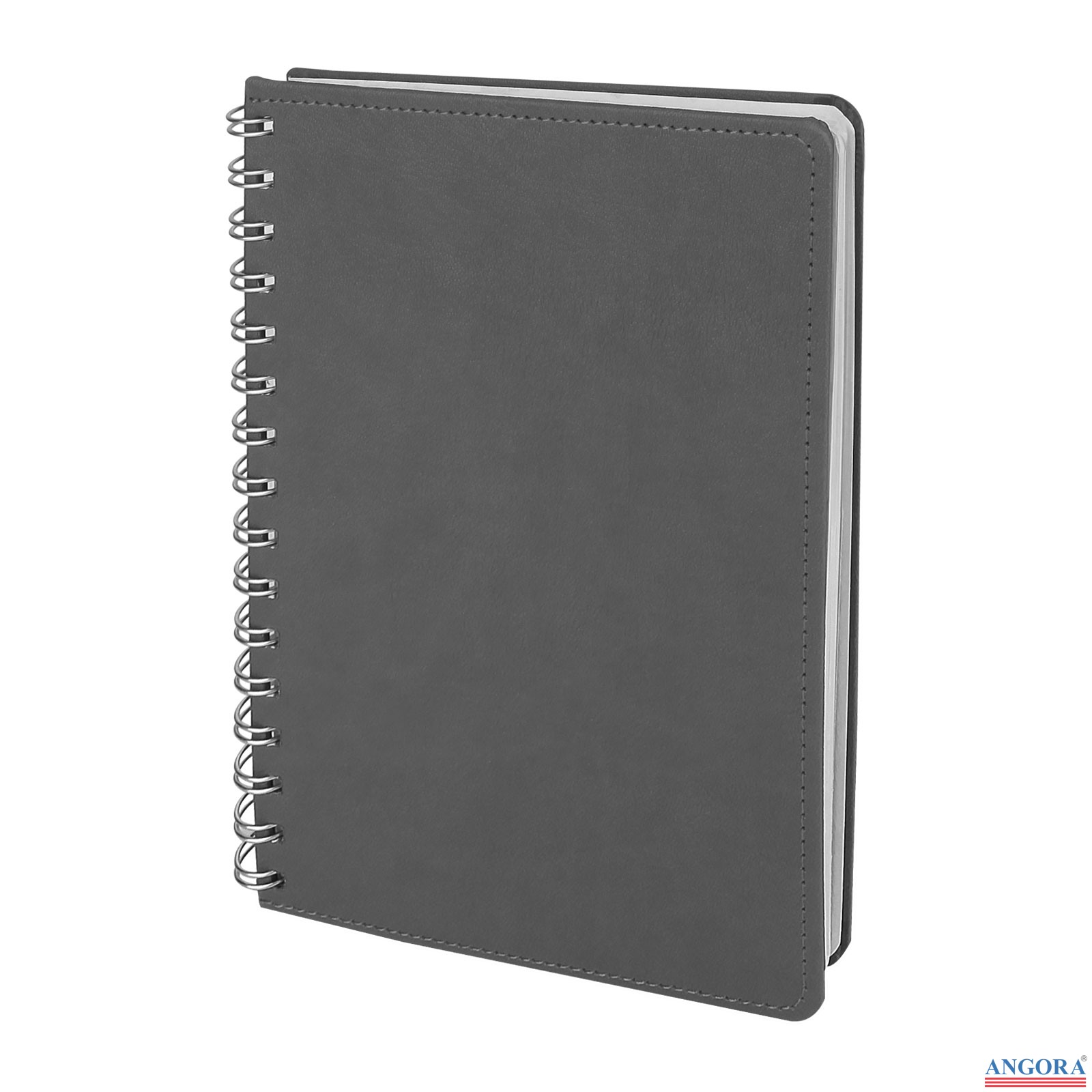 BATIKENT GRİ SPİRALLİ TARİHSİZ DEFTER (15X21 CM)