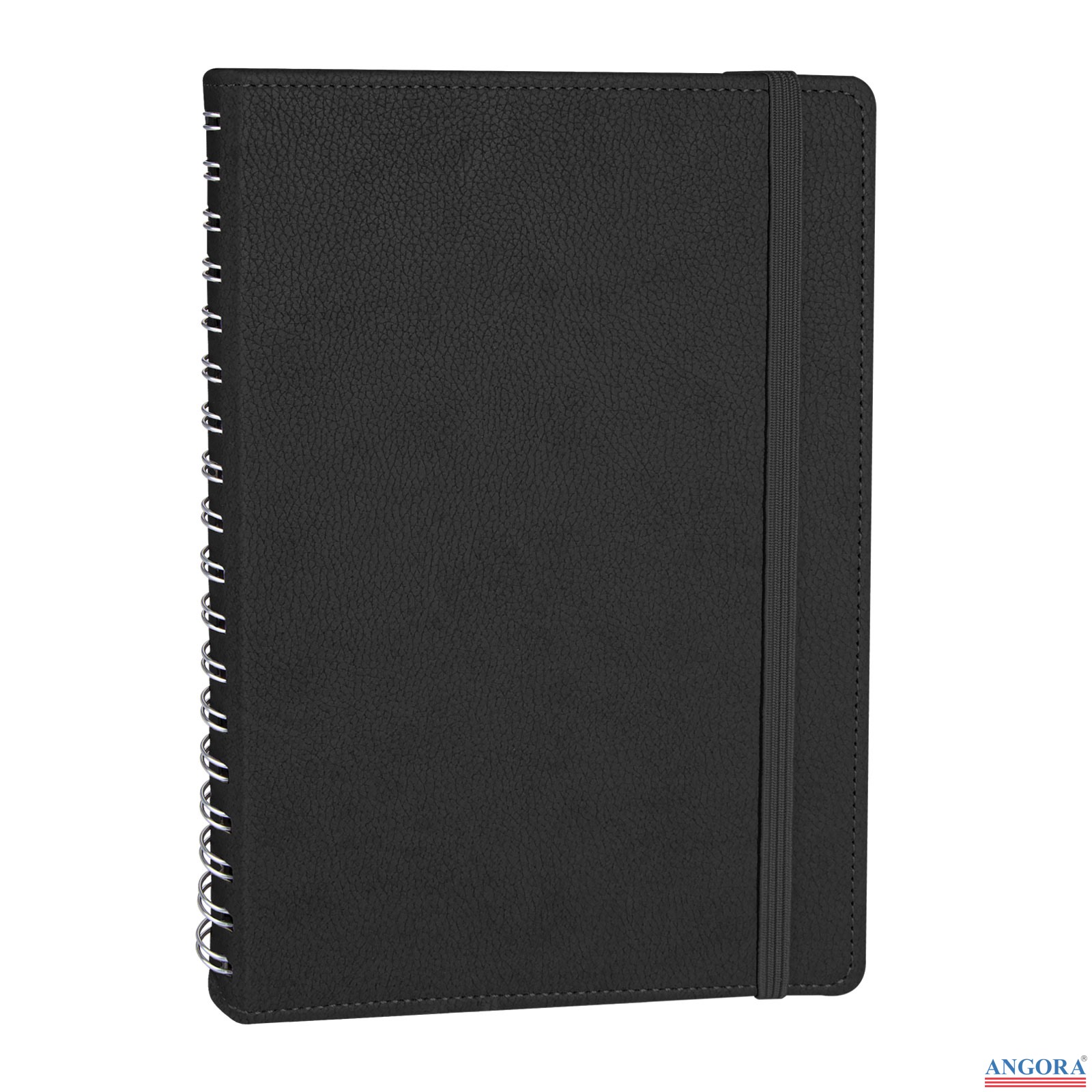 SÖĞÜTÖZÜ SİYAH SPİRALLİ TARİHSİZ DEFTER (17X24 CM)