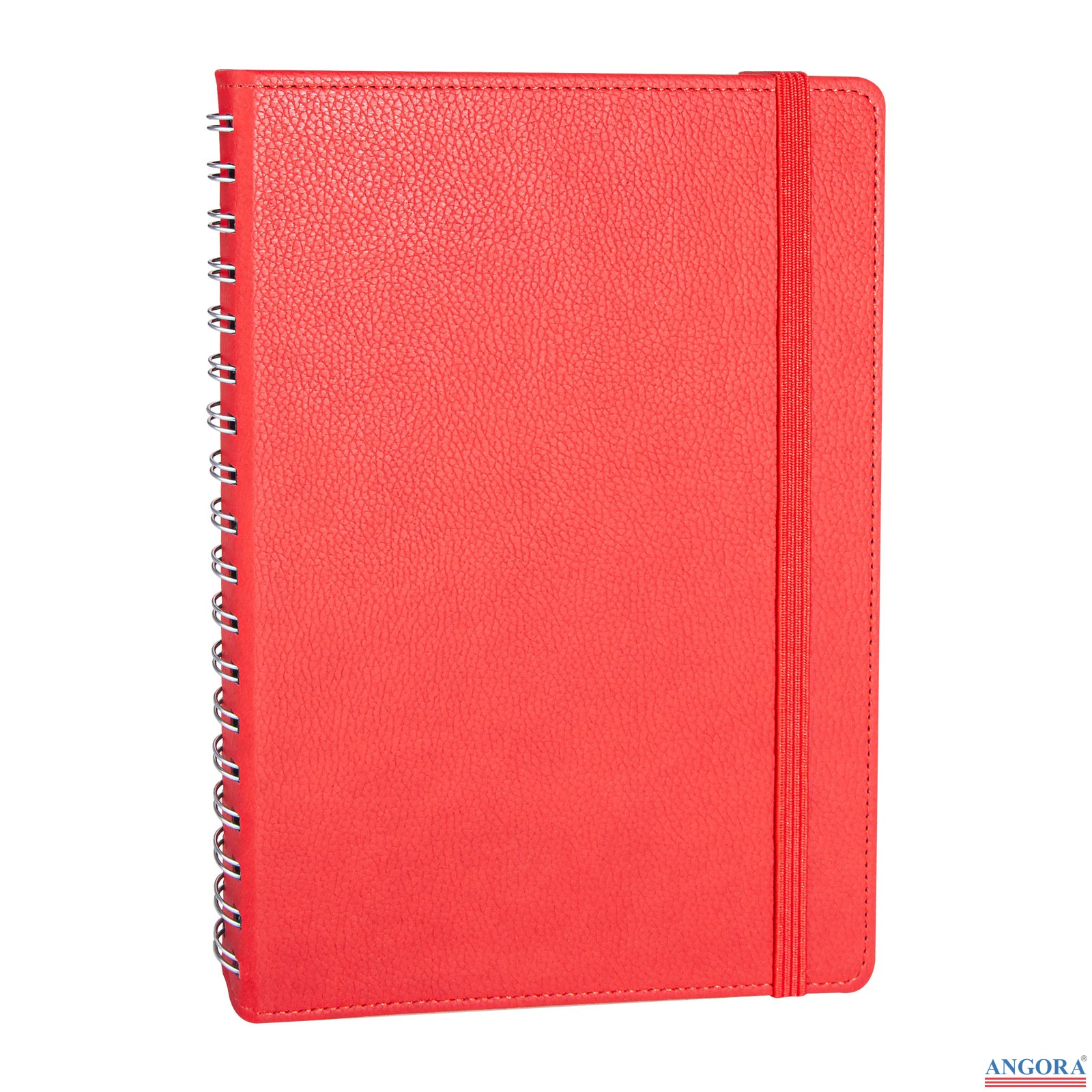 SÖĞÜTÖZÜ KIRMIZI SPİRALLİ TARİHSİZ DEFTER (17X24 CM)
