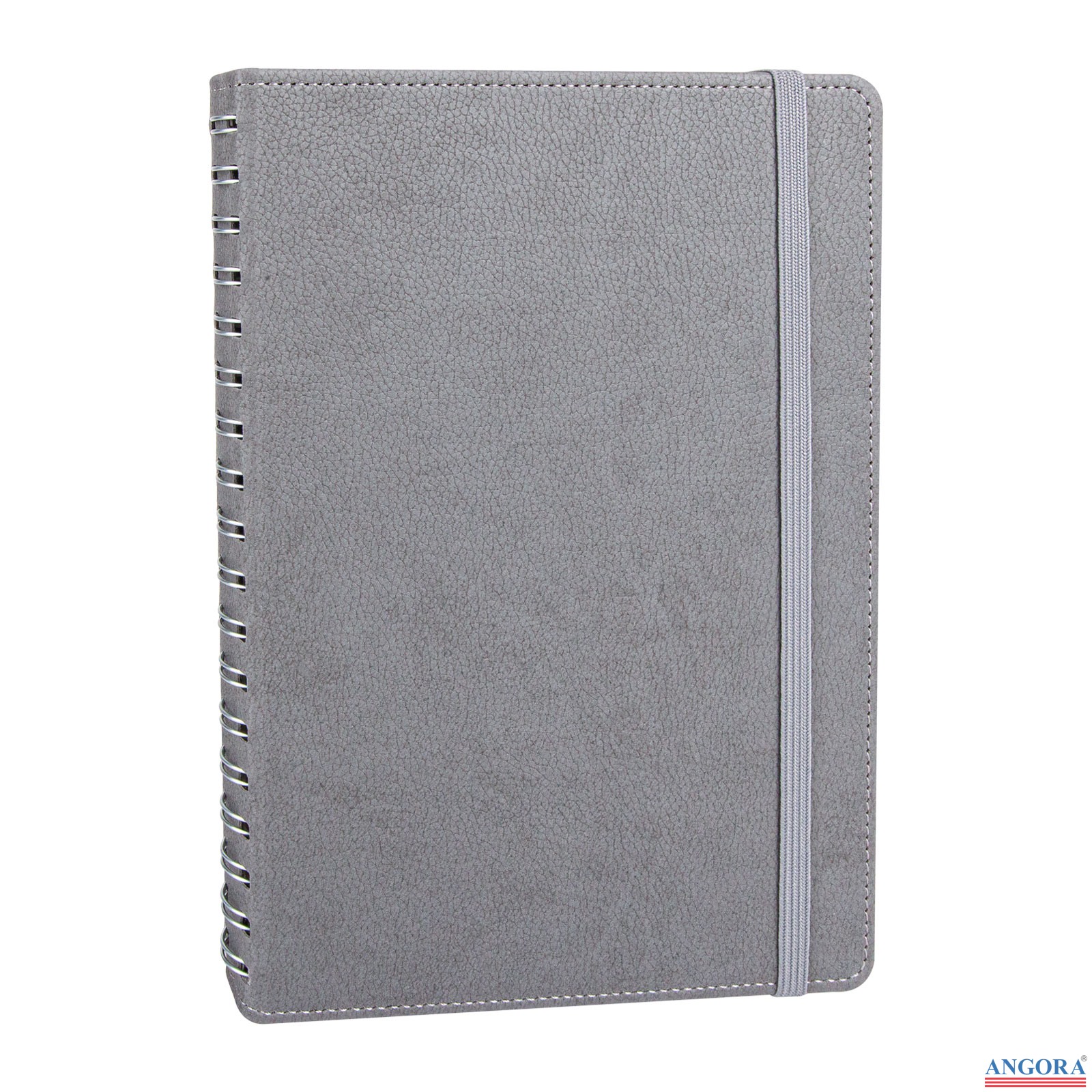 SÖĞÜTÖZÜ GRİ SPİRALLİ TARİHSİZ DEFTER (17X24 CM)