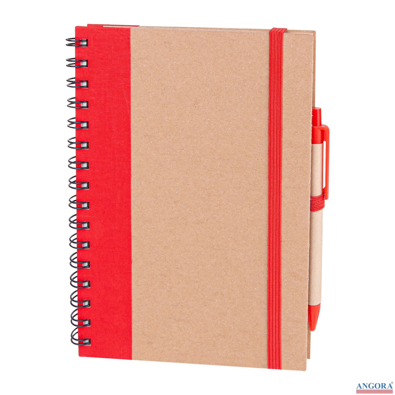 PURSAKLAR KIRMIZI SPİRALLİ TARİHSİZ DEFTER (15X21 CM)
