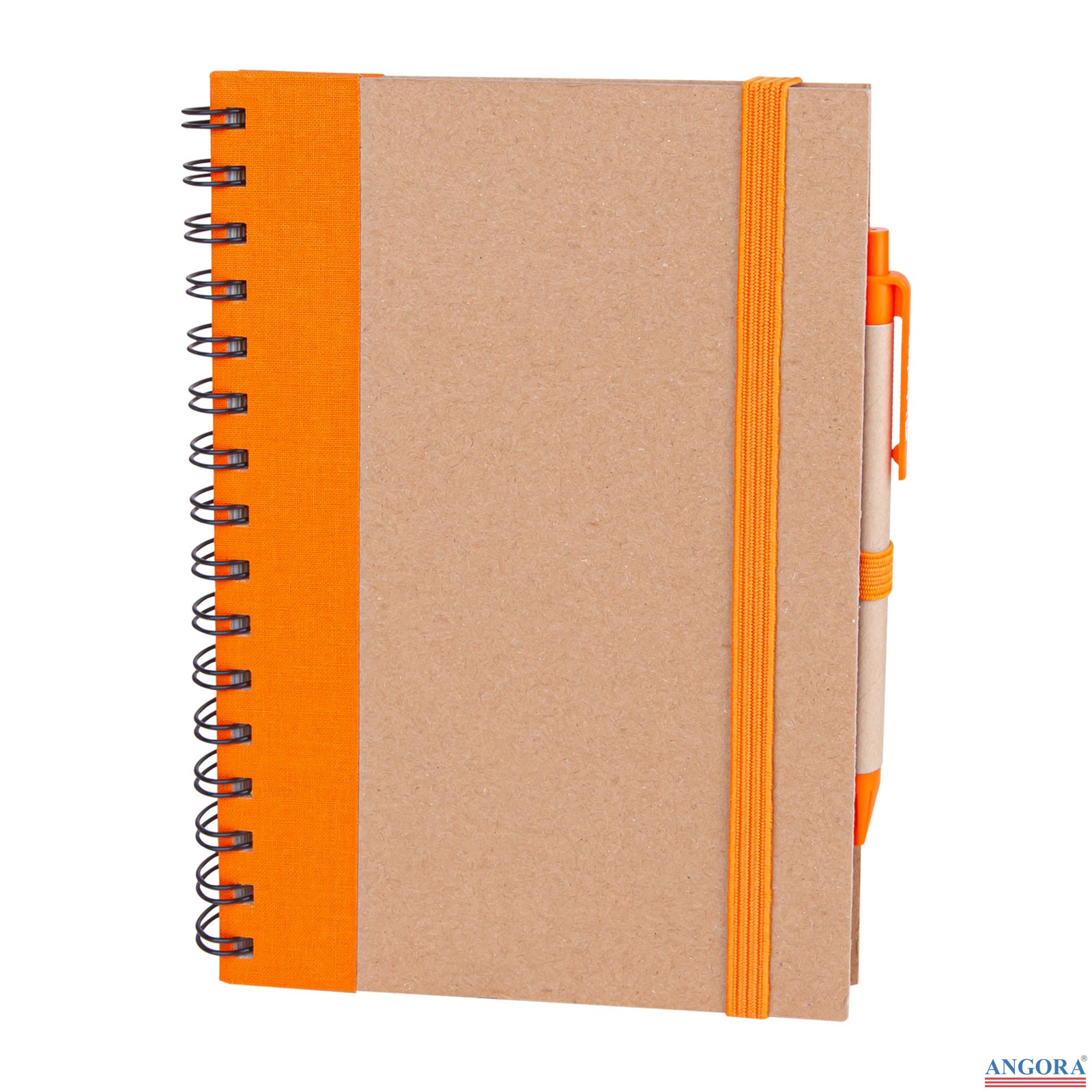 PURSAKLAR TURUNCU SPİRALLİ TARİHSİZ DEFTER (15X21 CM)