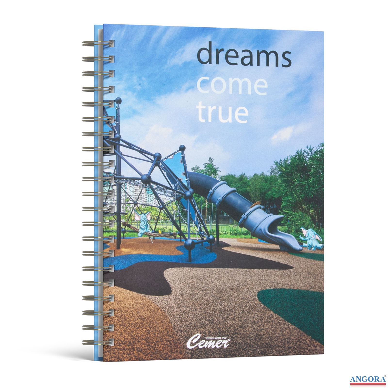 3084 GÖLBAŞI KUŞE MUKAVVA SIVAMA SPİRALLİ AJANDA (17X24 CM)