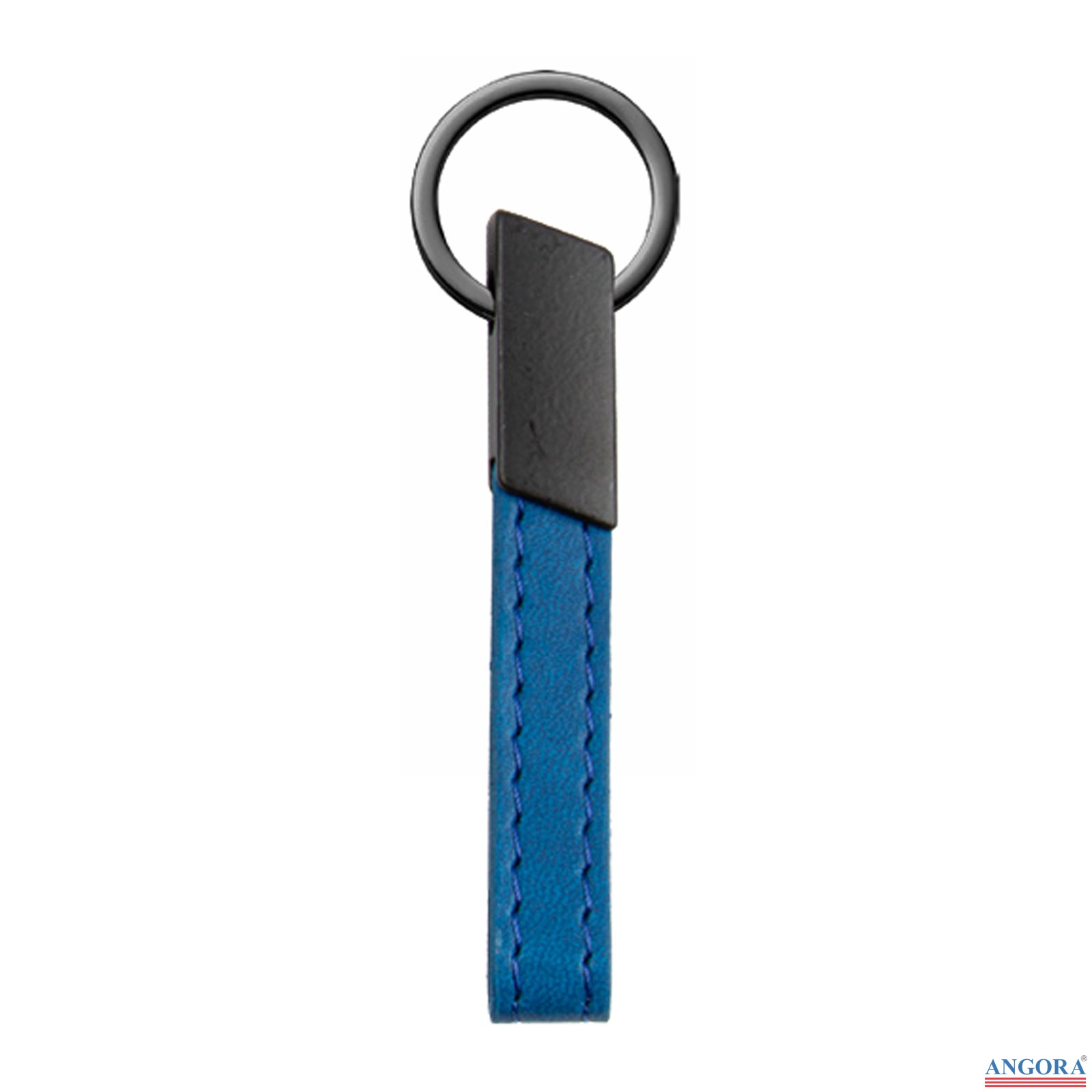 MAÇKA LACİVERT METAL-DERİ ANAHTARLIK