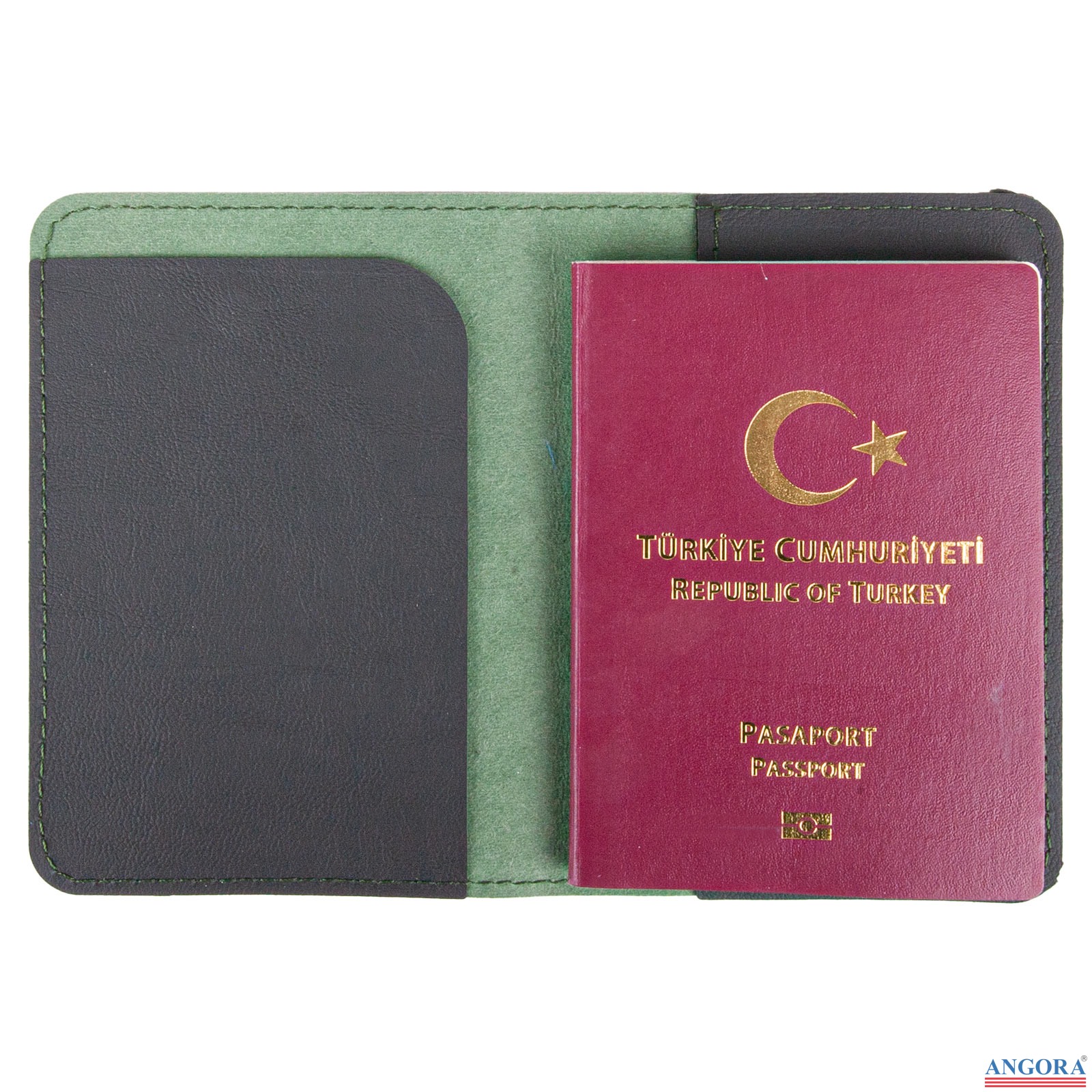 PASAPORTLUK YEŞİL DERİ