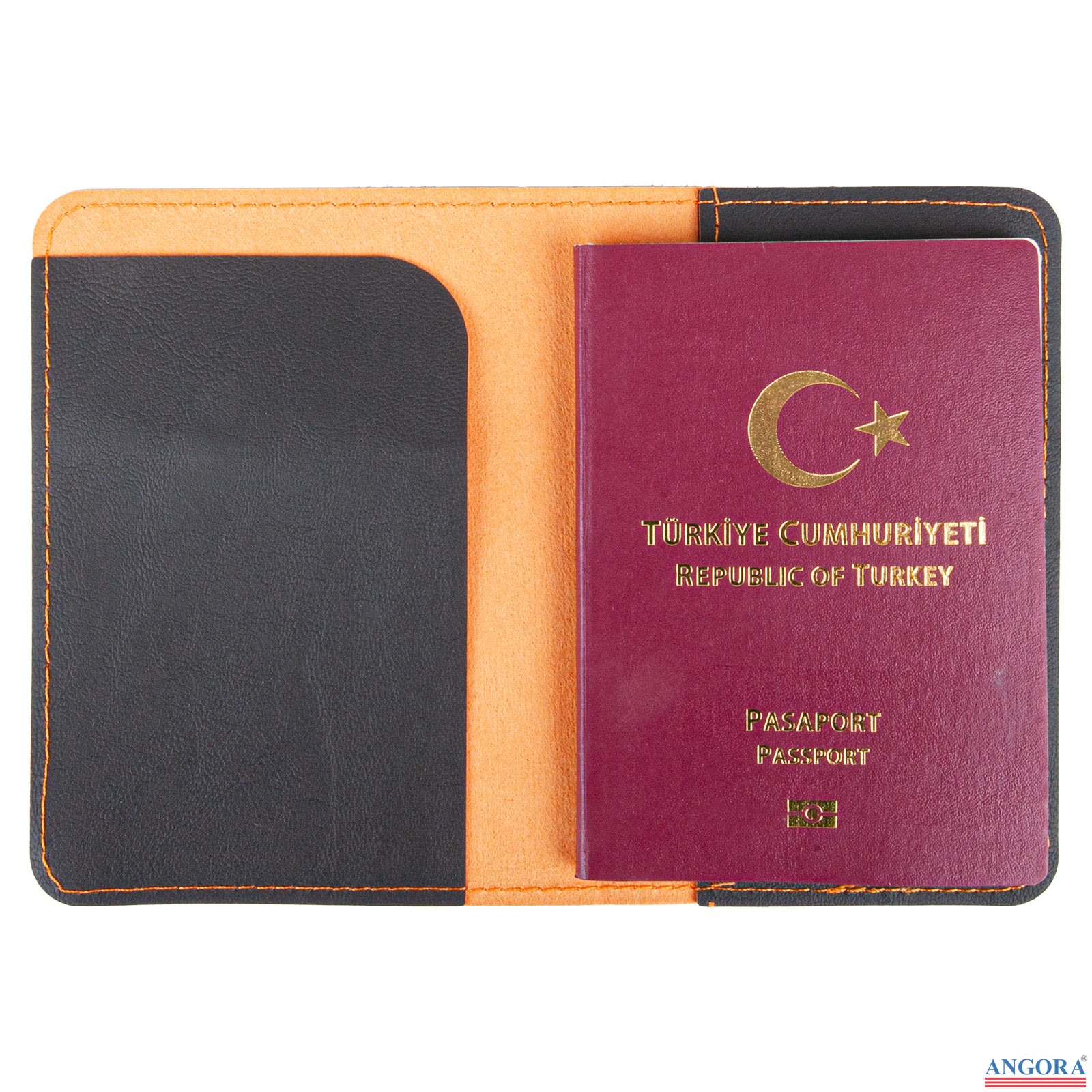PASAPORTLUK TURUNCU DERİ