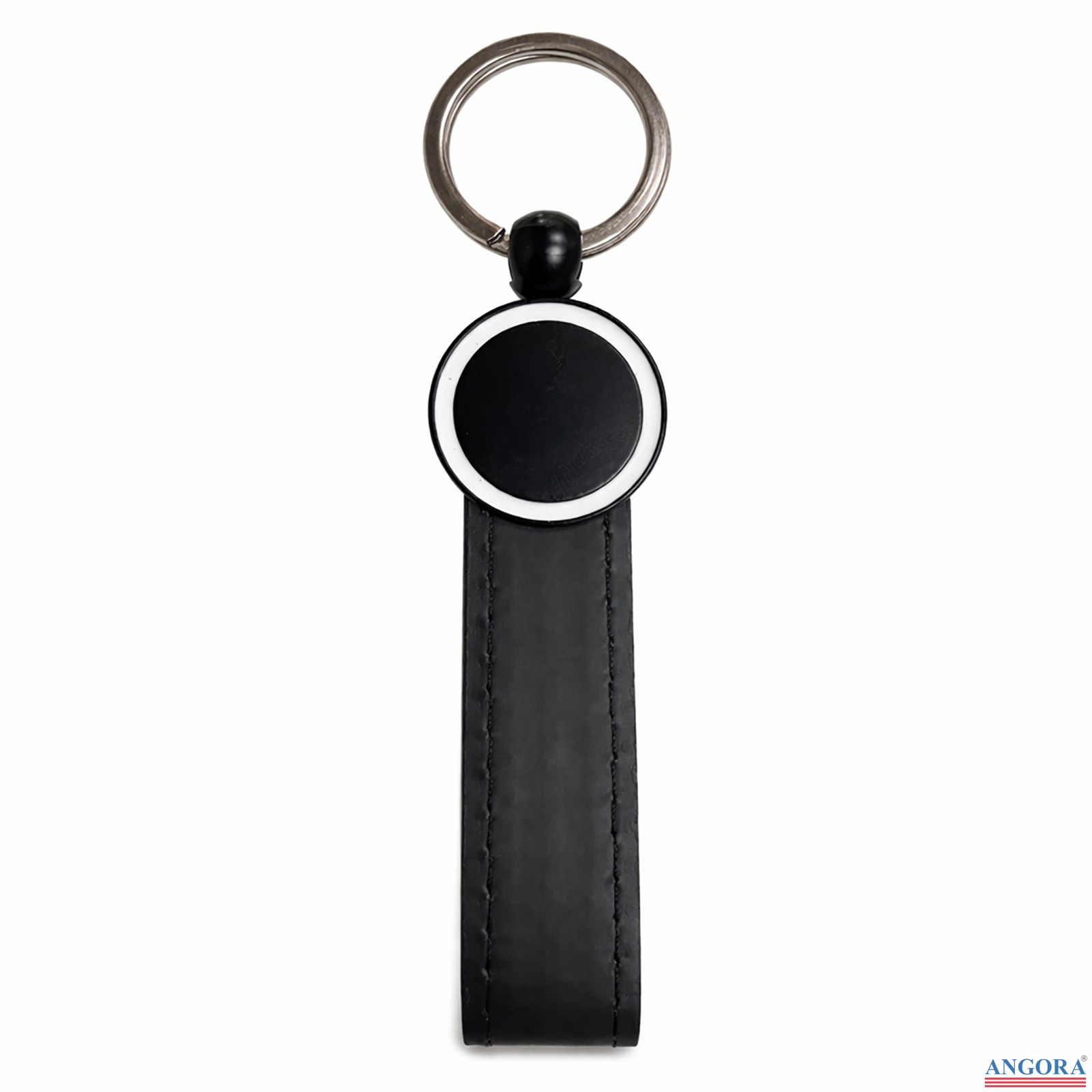 AYDER SİYAH METAL-DERİ ANAHTARLIK