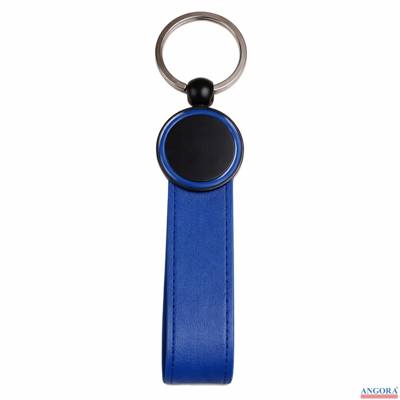 AYDER LACİVERT METAL-DERİ ANAHTARLIK