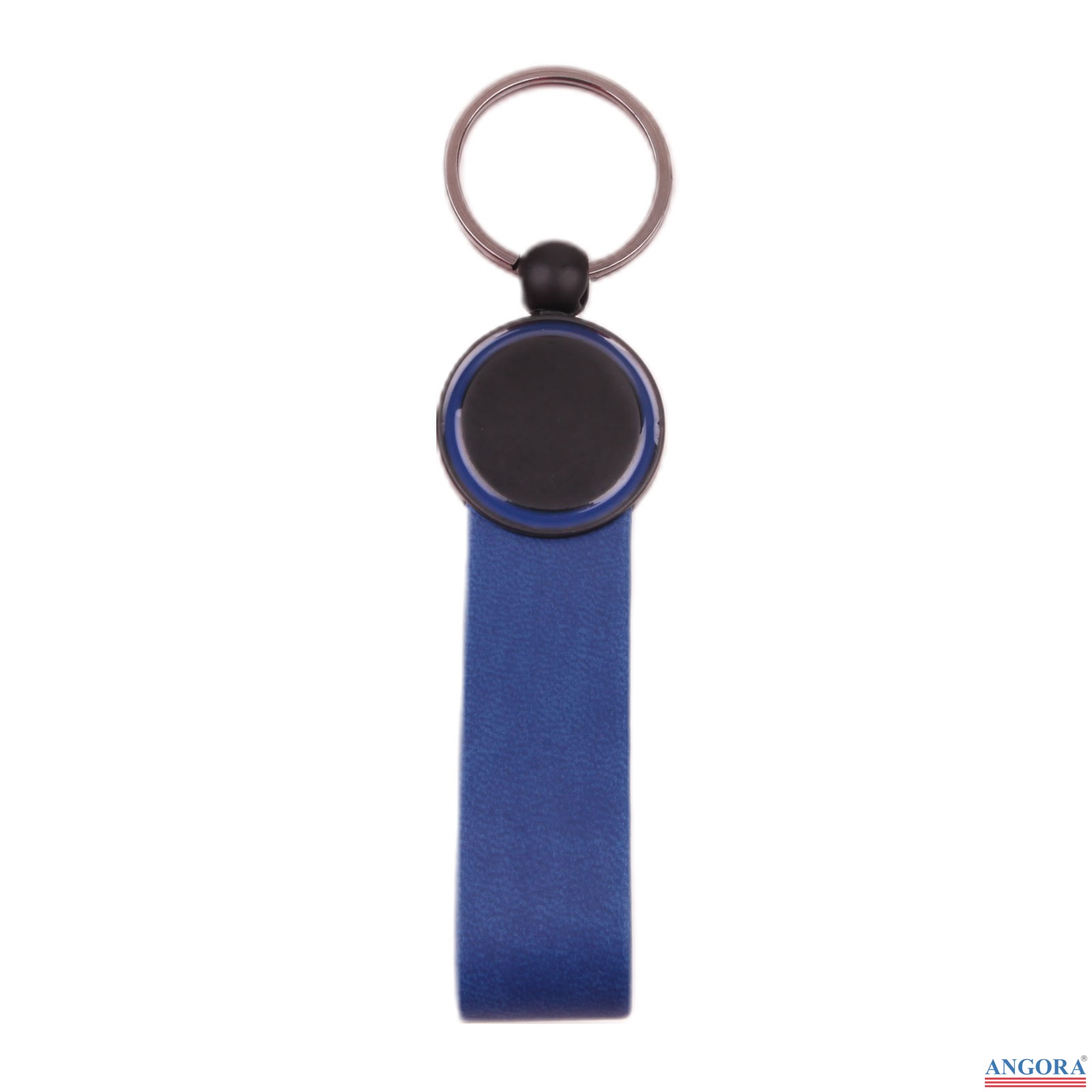 AYDER LACİVERT METAL-DERİ ANAHTARLIK