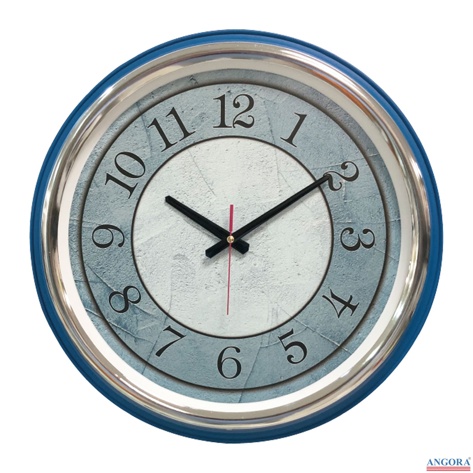 KİBELE201 MAVİ METAL KASA DUVAR SAATİ (505 MM)
