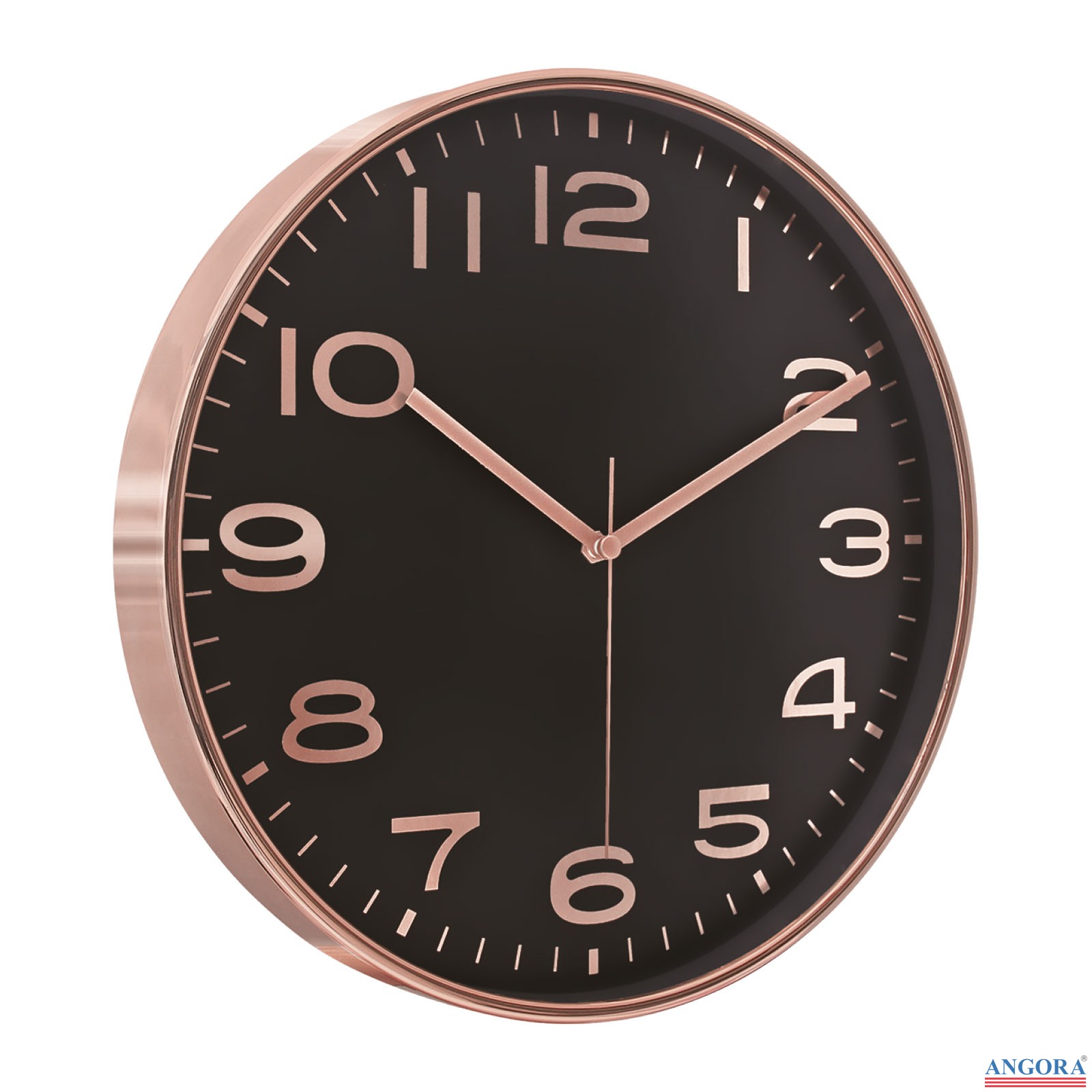 5010 HADES406 ALTIN-BEYAZ METALİZE ÇERÇEVE DUVAR SAATİ(380 MM)