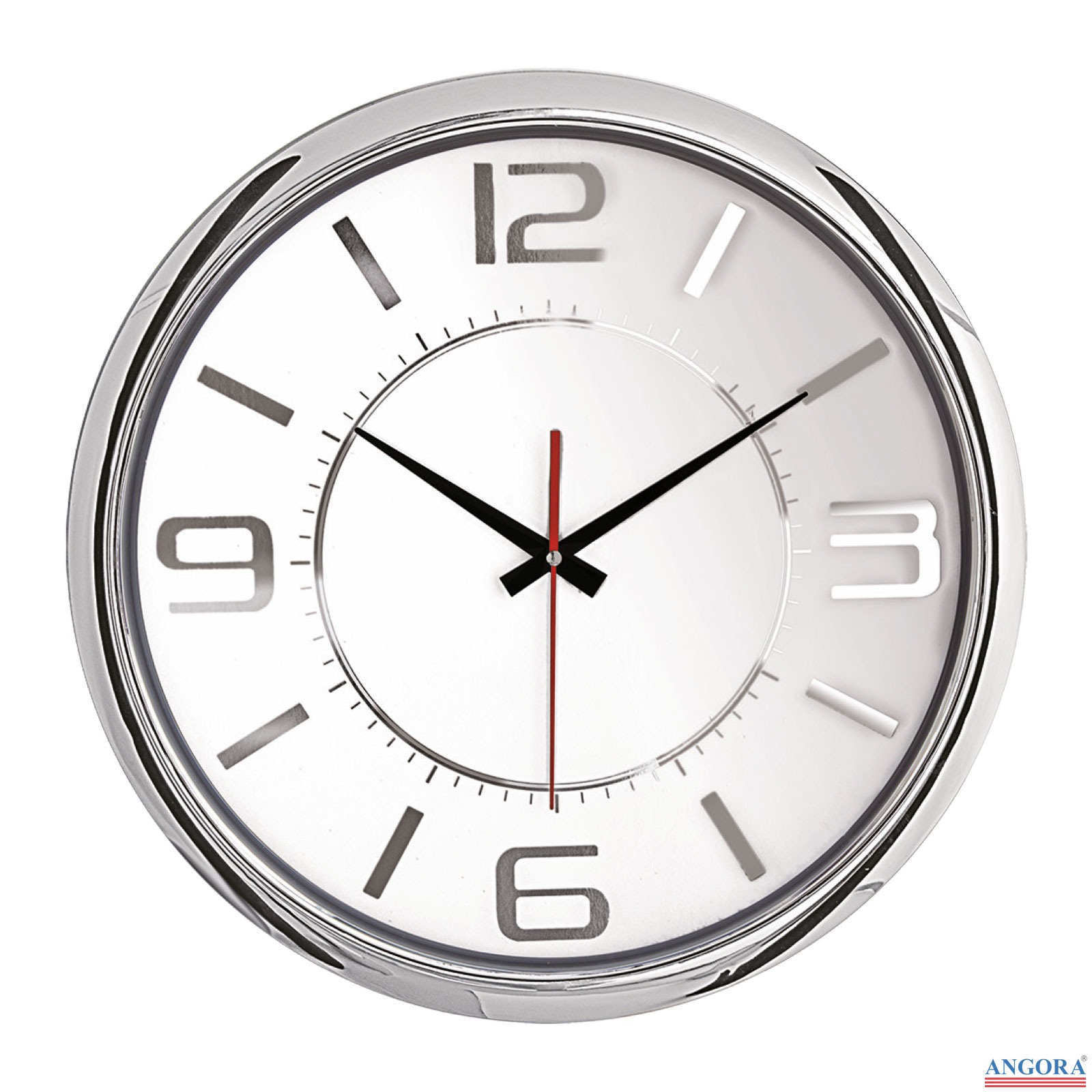 5013 HELLEN404 SİYAH-ALTIN METALİZE ÇERÇEVE DUVAR SAATİ (420 MM)