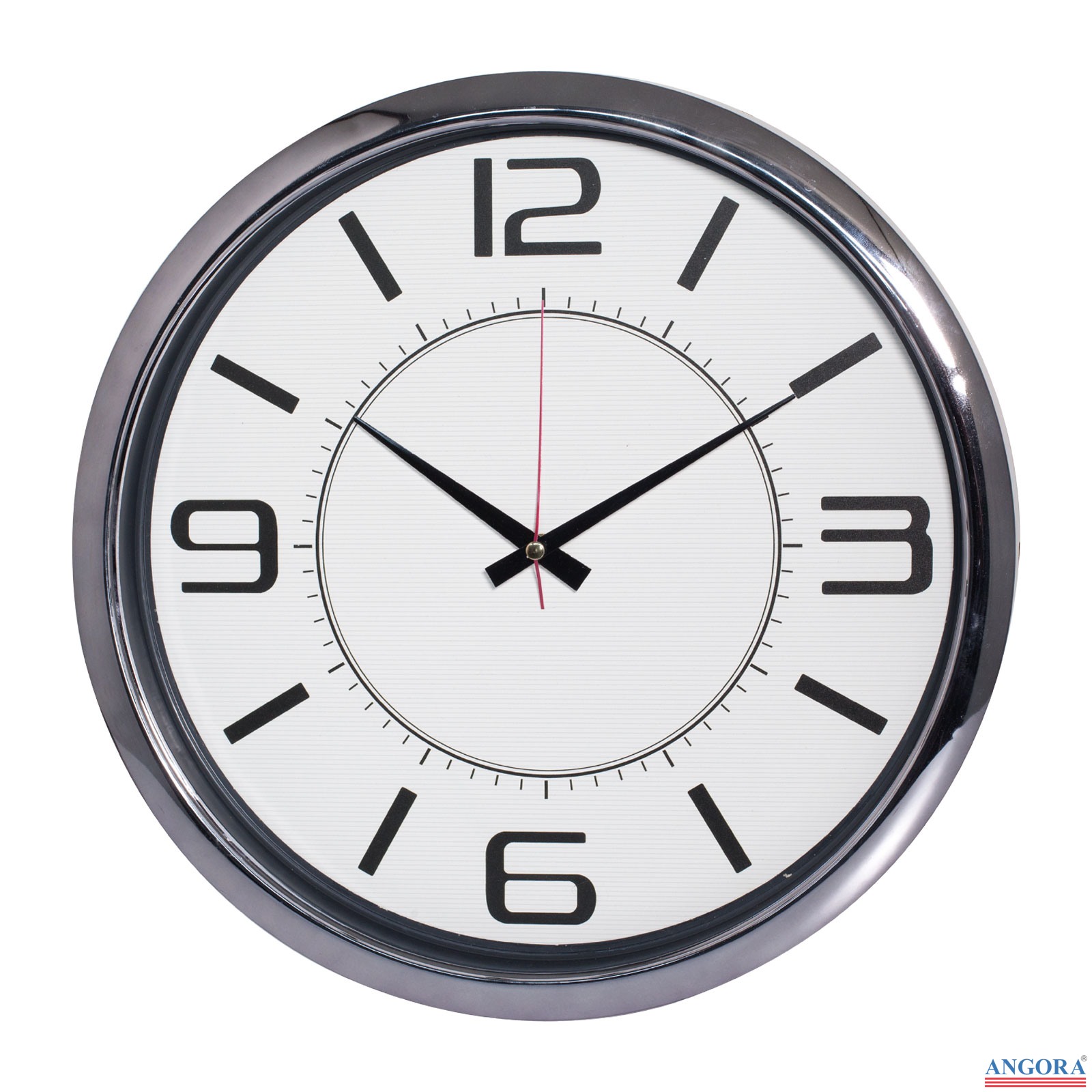 5013 HELLEN404 SİYAH-ALTIN METALİZE ÇERÇEVE DUVAR SAATİ (420 MM)