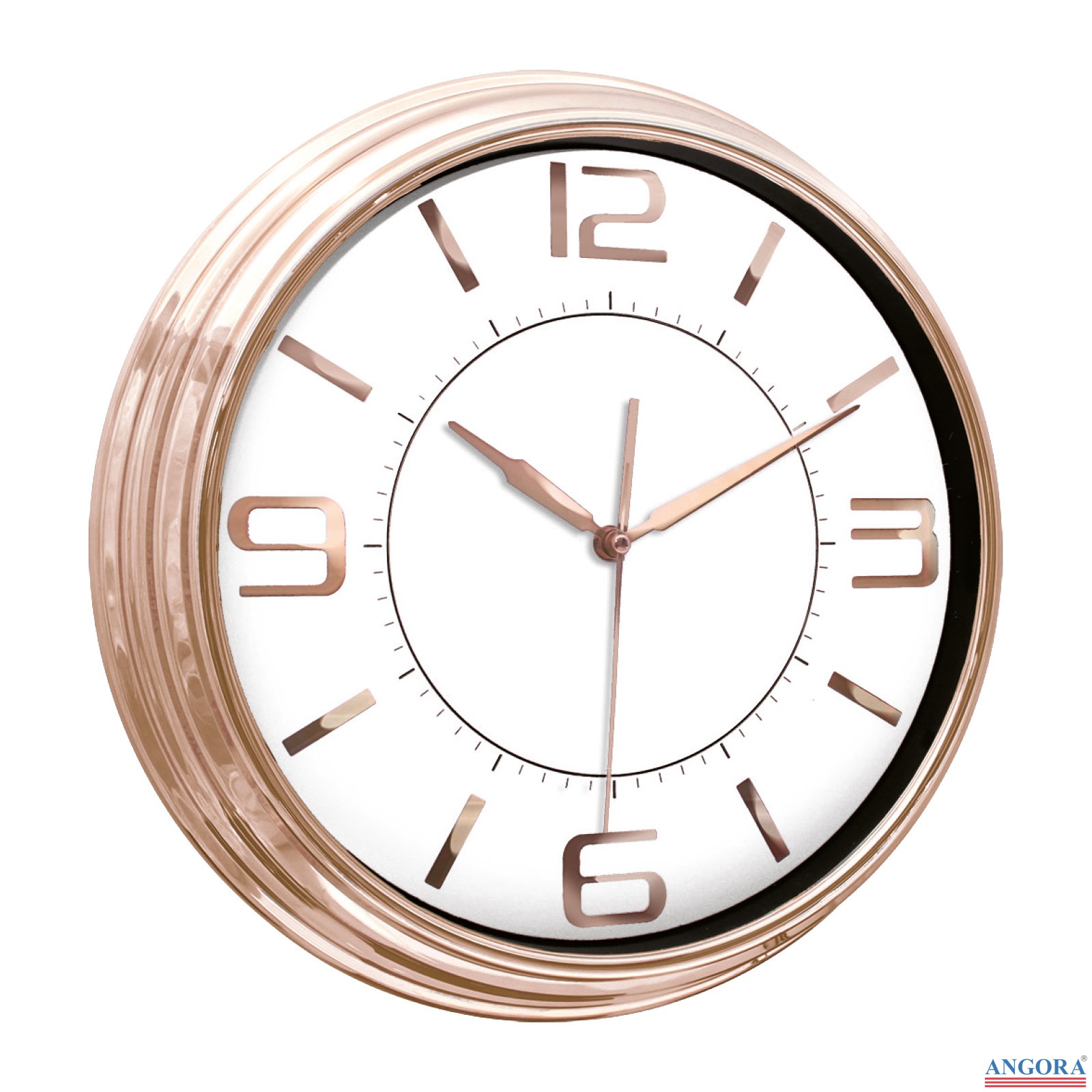5036 SEZAR401 SİYAH-ALTIN METALİZE ÇERÇEVE DUVAR SAATİ (380 MM)
