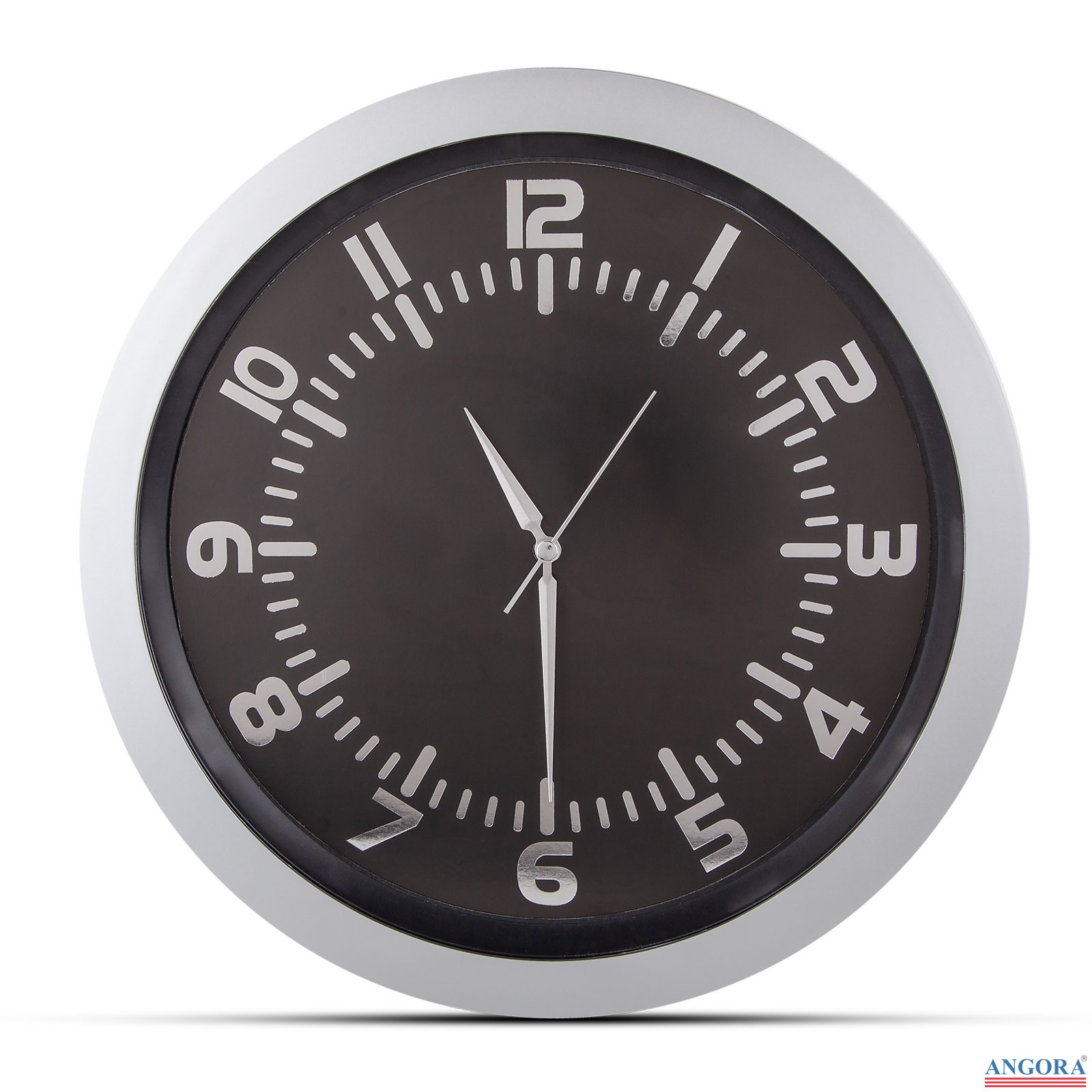 5043 POSEIDON SİYAH PLASTİK KASA DUVAR SAATİ 350MM