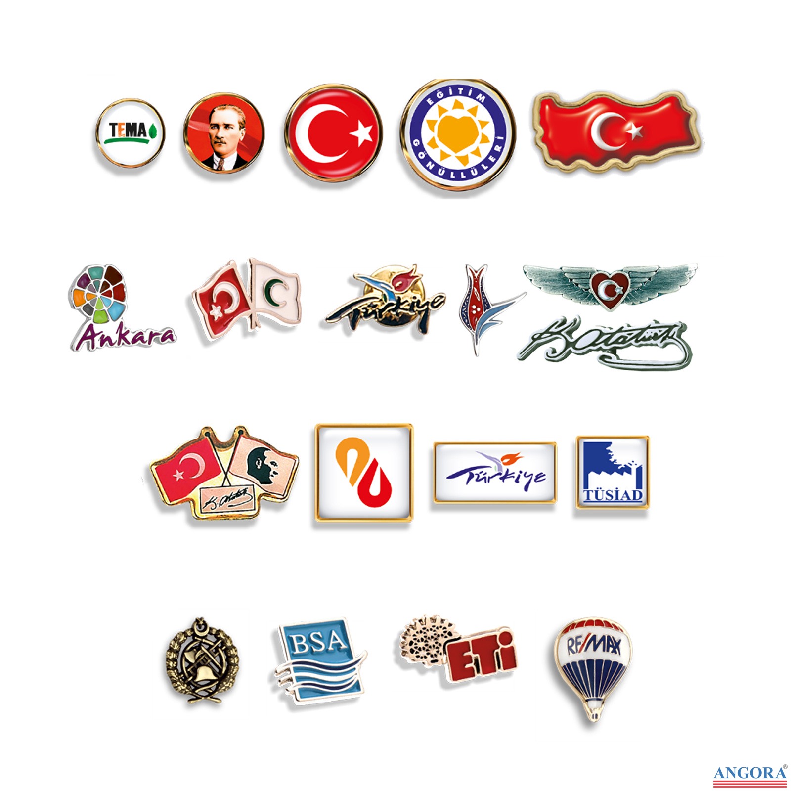MALDİV ÖZEL DÖKÜM VE DOMEKS BASKILI ROZETLER