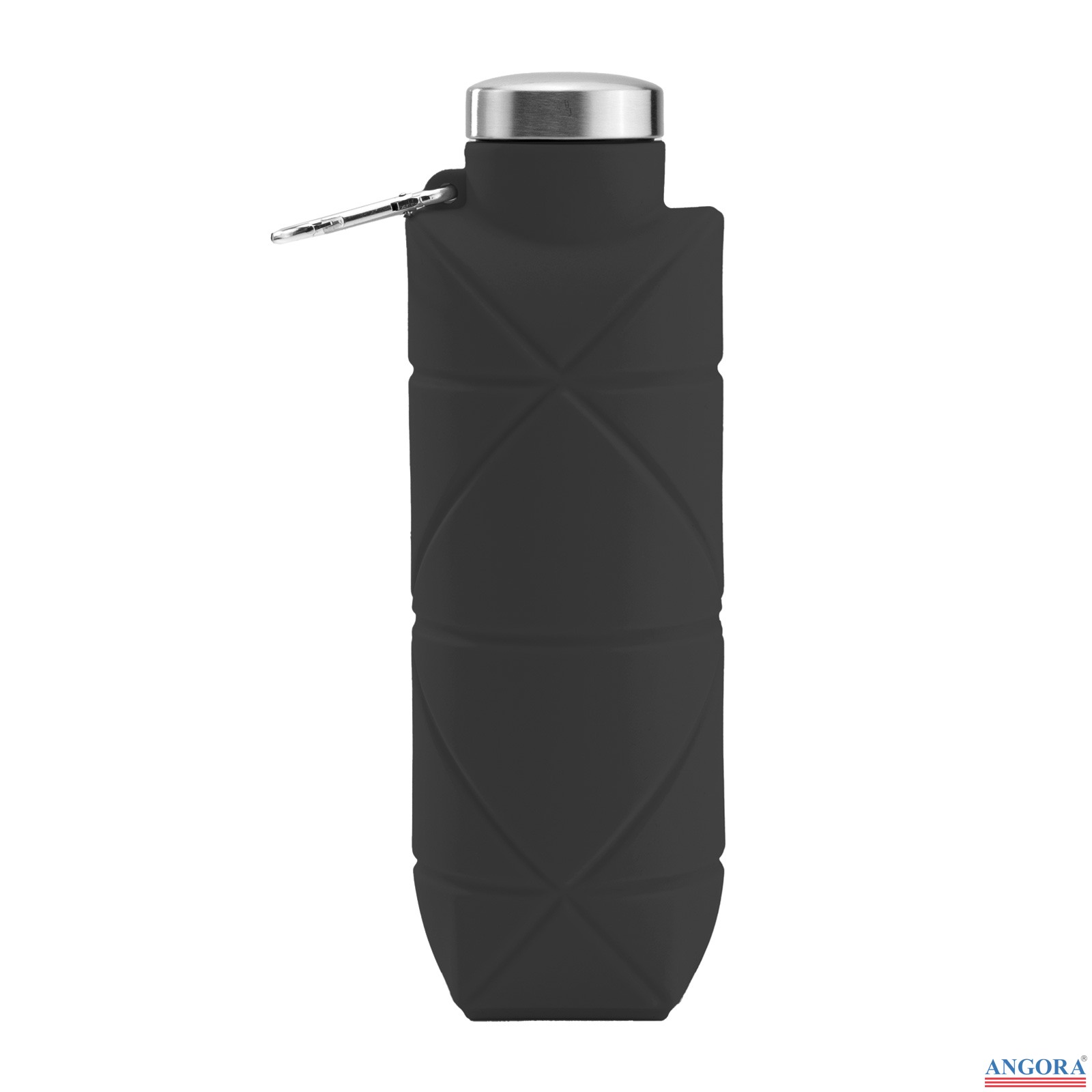 AYDENİZ SİYAH 700 ML KATLANABİLİR SİLİKON MATARA