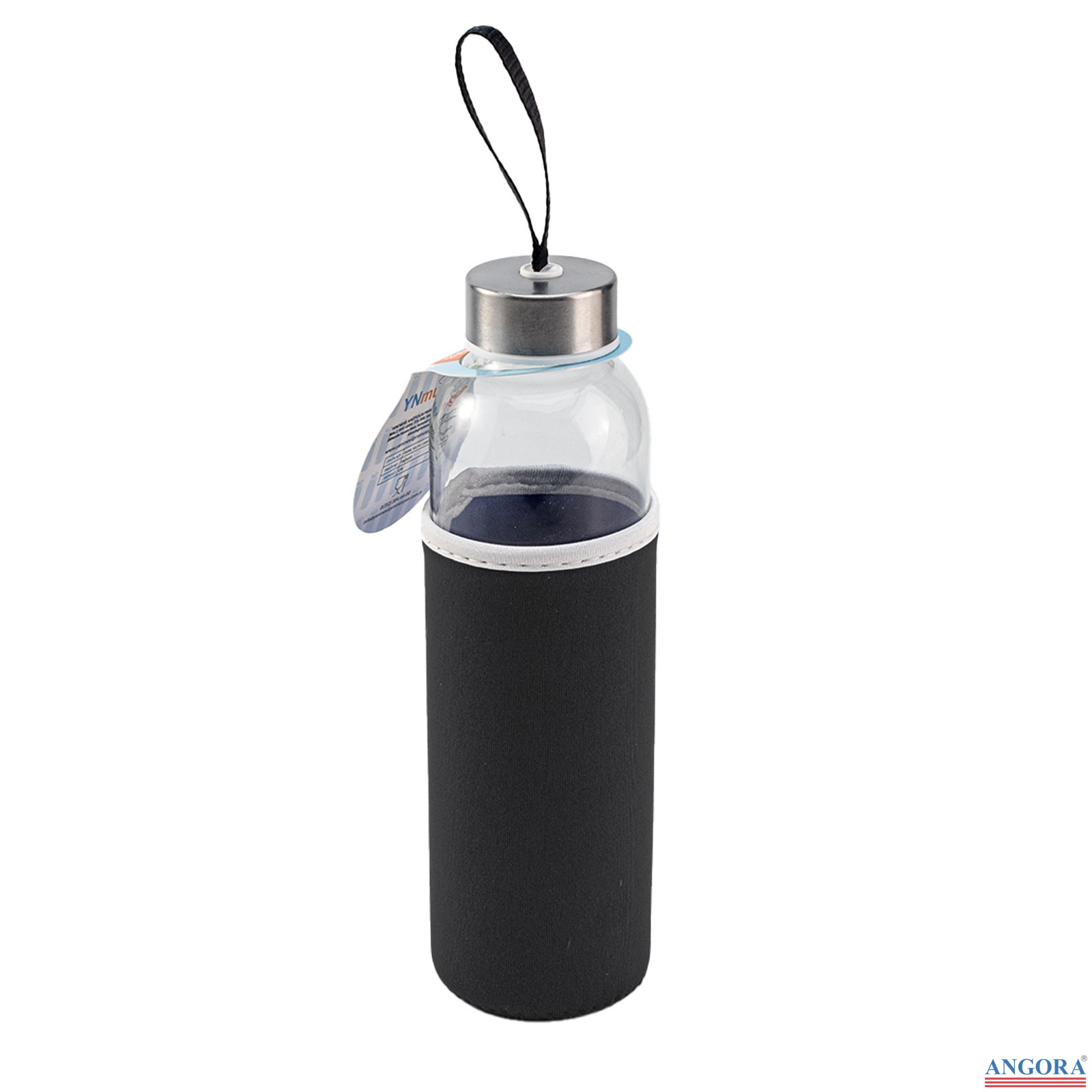 LADOGA SİYAH 550 ML CAM MATARA