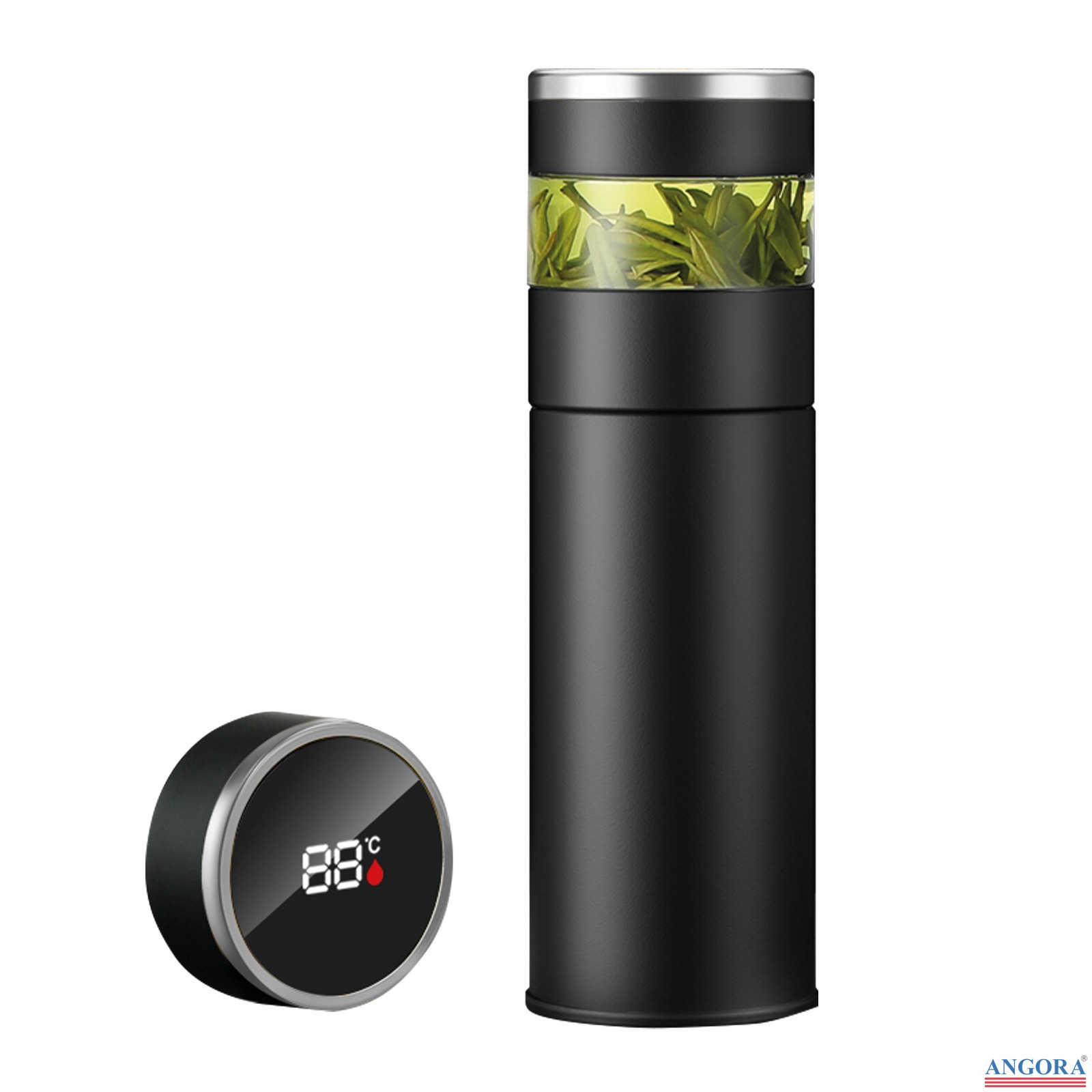 AKŞEHİR SİYAH 450 ML DERECELİ TERMOS