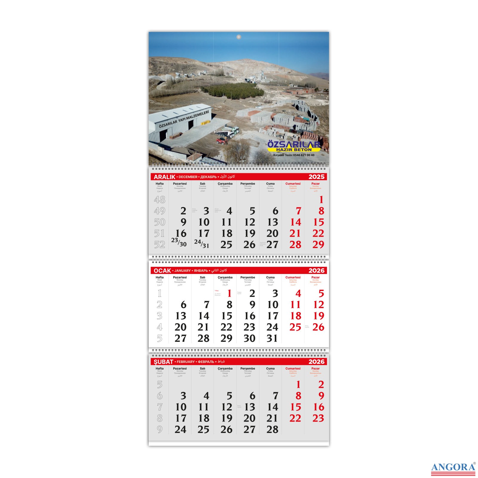 ALA-02 ALA-02 1 PARÇA SPİRALLİ GEMİCİ TAKVİMİ